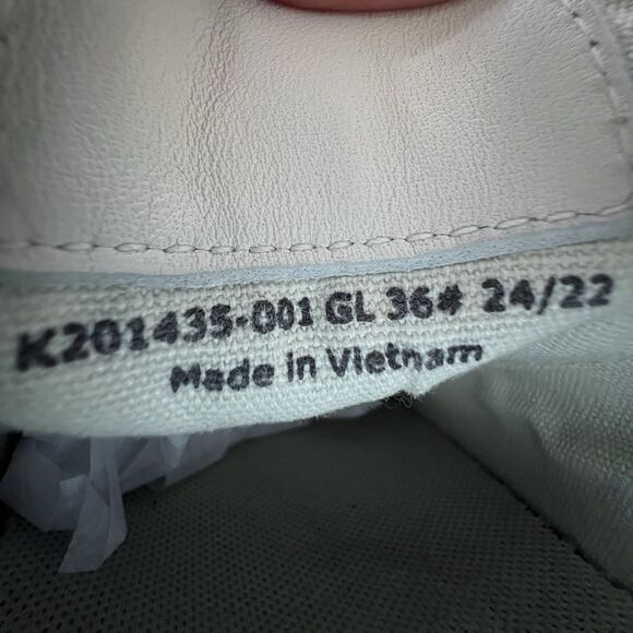 Camper Running Twins White Leather Sneakers Women EU 36 US 6 Red Yellow Heel - Picture 10 of 16